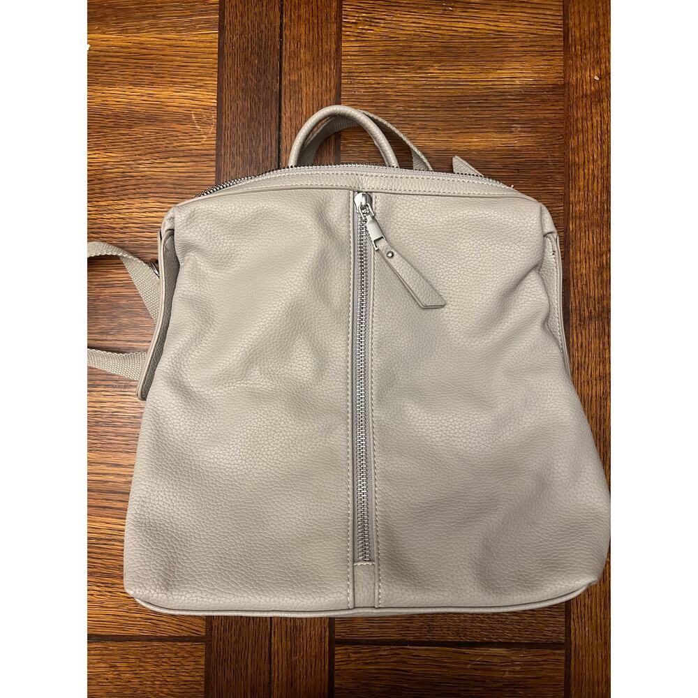 Urban Expressions Cream Vegan Leather Backpack Purse Bag Womens - Picture 5 of 13